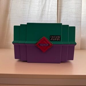 Cascade Shashable Purple & Teal Art Deco Jewelry Box